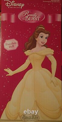 New Disney Princess Crystal Spendor Porcelain Beauty And The Beast Belle Doll