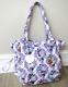 New Disney Vera Bradley Beauty & The Beast Glenna Satchel Belle Floral Bag