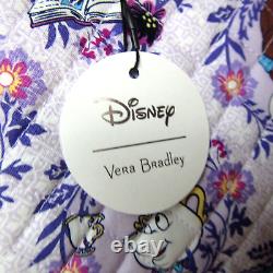 New Disney Vera Bradley Beauty & The Beast Glenna Satchel Belle Floral Bag