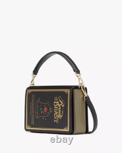 New Disney X Kate Spade New York Beauty And The Beast 3D Book Crossbody Handbag