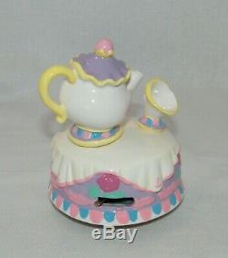 New Disney's Beauty & The Beast. Be Our Guest Mrs. Potts & Chip Music Box