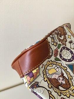 New Dooney & Bourke Disney Beauty And The Beast Stained Glass Crossbody