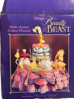 New Enesco Disney Beauty and the Beast Multi-Action Deluxe Musical