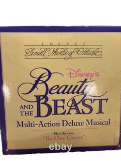 New Enesco Disney Beauty and the Beast Multi-Action Deluxe Musical