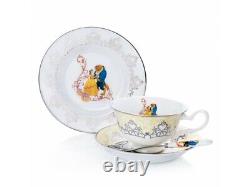 New English Ladies Disney Beauty & the Beast Wedding Plate, Spoon, Cup Saucer