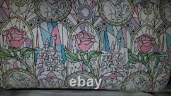 New Tags Loungefly Disney Beauty & The Beast Purse Stained Glass Barrel Handbag