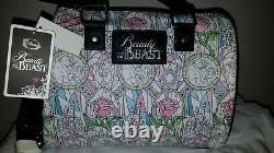 New Tags Loungefly Disney Beauty & The Beast Purse Stained Glass Barrel Handbag