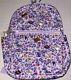 New Vera Bradley Disney Small Backpack Bag Belle Petite Floral Beauty & Beast