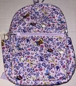 New Vera Bradley Disney Small Backpack Bag Belle Petite Floral Beauty & Beast