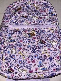 New Vera Bradley Disney Small Backpack Bag Belle Petite Floral Beauty & Beast
