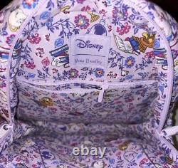 New Vera Bradley Disney Small Backpack Bag Belle Petite Floral Beauty & Beast