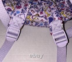 New Vera Bradley Disney Small Backpack Bag Belle Petite Floral Beauty & Beast