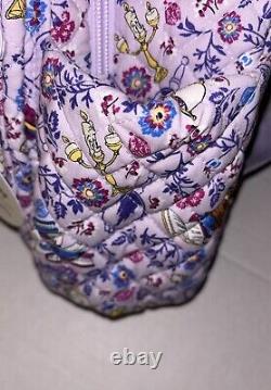 New Vera Bradley Disney Small Backpack Bag Belle Petite Floral Beauty & Beast