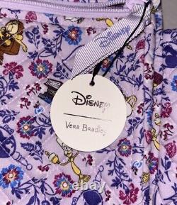 New Vera Bradley Disney Small Backpack Bag Belle Petite Floral Beauty & Beast