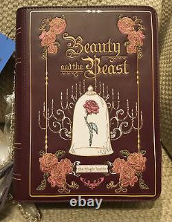 Nwt Disney Beauty & The Beast Crossbody Book Style Danielle Nicole Rose Sold Out