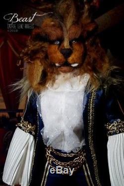 OOAK Tonner Disney Beauty & the Beast BEAST repaint dressed doll Laurie Lenz