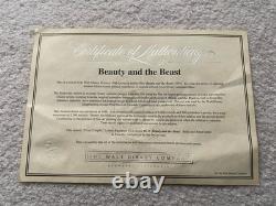 Original WALT DISNEY Beauty Belle & Beast LE 5000 Serigraph Seri Cel Cell SCARCE