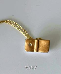 PHB Disney Beauty & Beast Belle Trinket Box Figurine With Book Chain Necklace