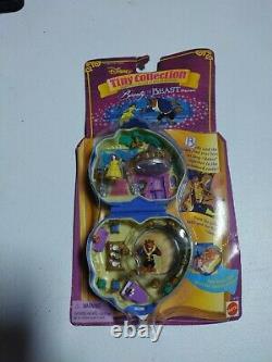 POLLY POCKET Tiny Collection Disney BEAUTY and the BEAST Figures toy Compact NEW