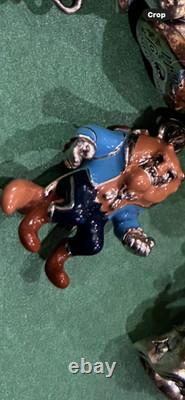 Pandora bracelet and other sterling silver Disney beauty and the beast charms