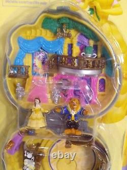 Polly Pocket Disney Beauty & the Beast Compact Playset+Locket Belle 1995 RARE