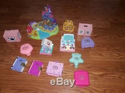 Polly Pocket Vintage Sets BlueBird 1990s Disney, Beauty and the Beast, Aladdin