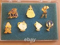 Premiere Beauty And The Beast Disney Pin Collection Boxed Set Of 7 Pins