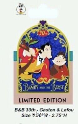 Preorder-Disney DEC 30th Anniversary Beauty and the Beast Gaston And Lefou Pin