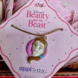 Qty 50-Party Favor- Vtg Belle Disney Beauty The Beast Pendant Charm Necklace 16