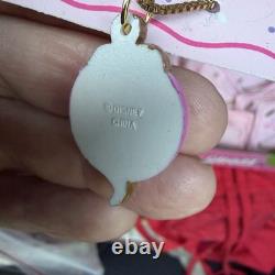 Qty 50-Party Favor- Vtg Belle Disney Beauty The Beast Pendant Charm Necklace 16