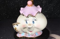 RARE Disney Auctions Beauty & the Beast Mrs. Potts & Chip Cookie Jar 1 Of 350