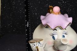 RARE Disney Auctions Beauty & the Beast Mrs. Potts & Chip Cookie Jar 1 Of 350