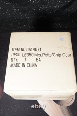 RARE Disney Auctions Beauty & the Beast Mrs. Potts & Chip Cookie Jar 1 Of 350