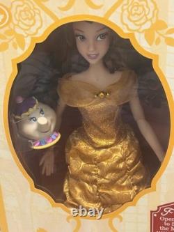 RARE Disney Beauty & The Beast 16 Princess Belle Deluxe Doll with Mrs Potts