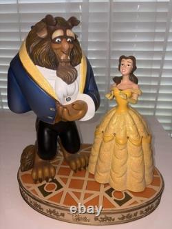 RARE Disney Beauty & The Beast Belle & Beast Dancing Collectible Figurine