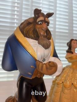 RARE Disney Beauty & The Beast Belle & Beast Dancing Collectible Figurine