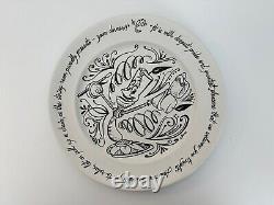 RARE Disney Beauty & the Beast Dinner Plates Set Of 4 Collectible Limited
