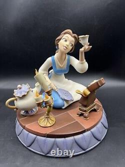 RARE Disney Belle-Beauty & The Beast 10th Year Markrita Figurine 8in × 8in withPin