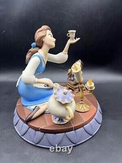 RARE Disney Belle-Beauty & The Beast 10th Year Markrita Figurine 8in × 8in withPin