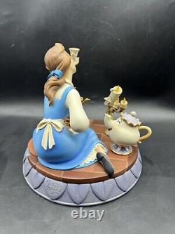 RARE Disney Belle-Beauty & The Beast 10th Year Markrita Figurine 8in × 8in withPin