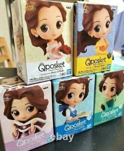 RARE Disney Q Posket Beauty And The Beast Petit Story Of Belle Figures 5PCS SET