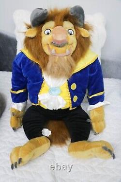 RARE/HUGE Beast 32 JUMBO Stuffed Plush Disney Store Beauty and the Beast