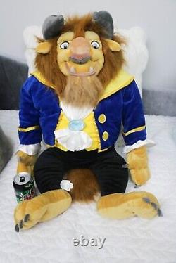 RARE/HUGE Beast 32 JUMBO Stuffed Plush Disney Store Beauty and the Beast