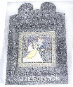 RARE LE 100 Disney Auction Pin Beauty Beast Belle Bride Mirror Original Dress