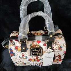 RARE Loungefly Disney Beauty Beast Tattoo Purse Bag Crossbody HEART LOGO NWT