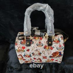 RARE Loungefly Disney Beauty Beast Tattoo Purse Bag Crossbody HEART LOGO NWT