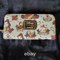 RARE Loungefly Disney Beauty Beast Tattoo Purse Bag Crossbody HEART LOGO NWT