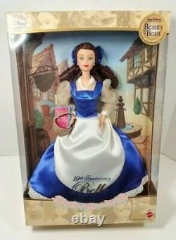 RARE NEW 2002 Disney BEAUTY & The BEAST 10th Anniversary BELLE Mattel #56011