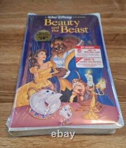 RARE Sealed Walt Disney's Beauty and The Beast VHS 1992 Black Diamond Never Open