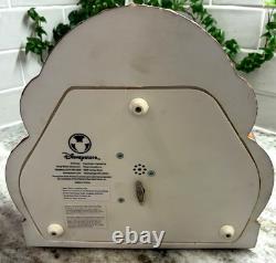 RARE VTG Disney Beauty & the Beast Library Double Snow Globe Music Box 90's L92